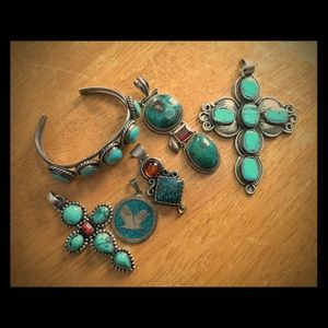 Jewelry sale multiple items including turquoise